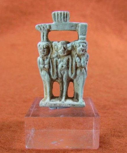  **SOLD** Egyptian triad amulet different from the usual
