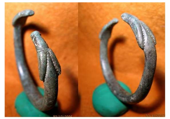 **SOLD** Lovely Romano Celtic bronze animal head bracelet