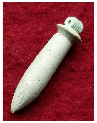 **SOLD** ENORMOUS "Wadj" papyrus scepte amulet