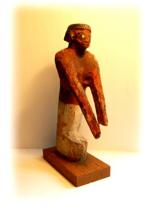 **SOLD**  Fine Middle Kingdom wooden oarsman Ex Moustaki collection